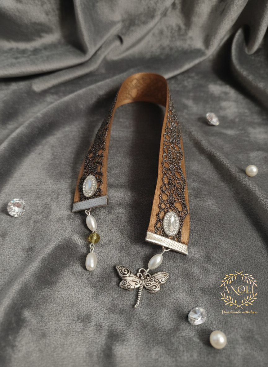 Brown Ribbon Bookmark