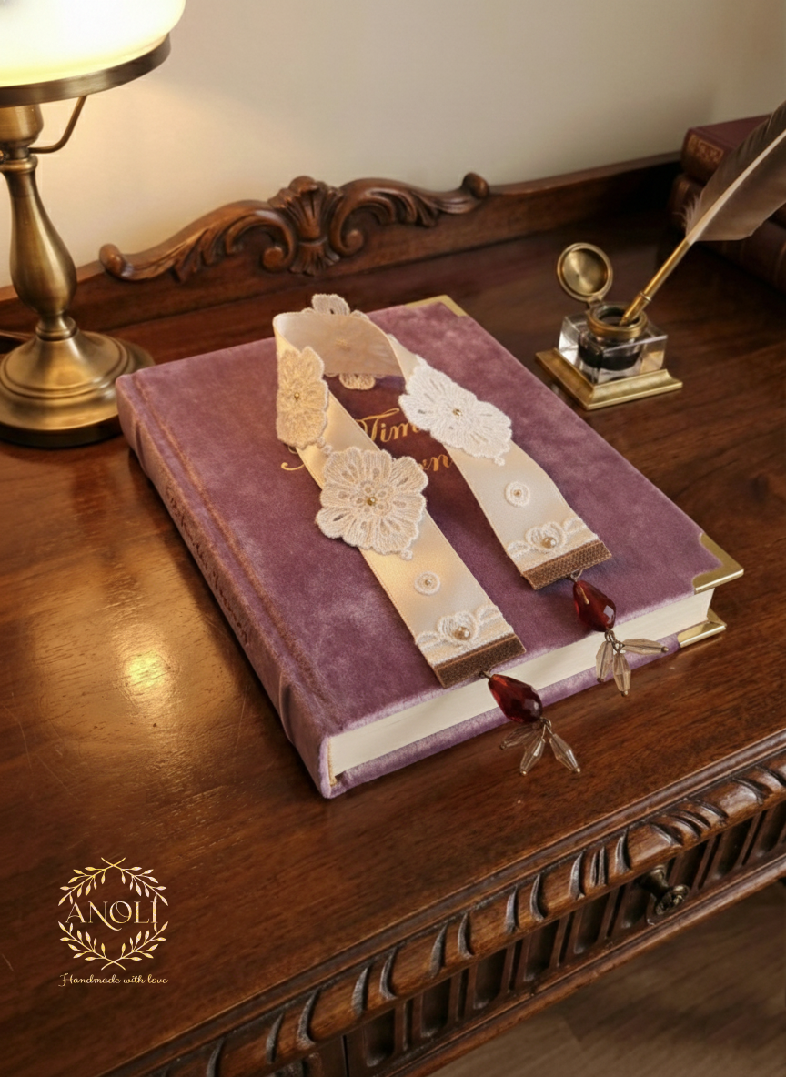 Dreamcatcher styled with books